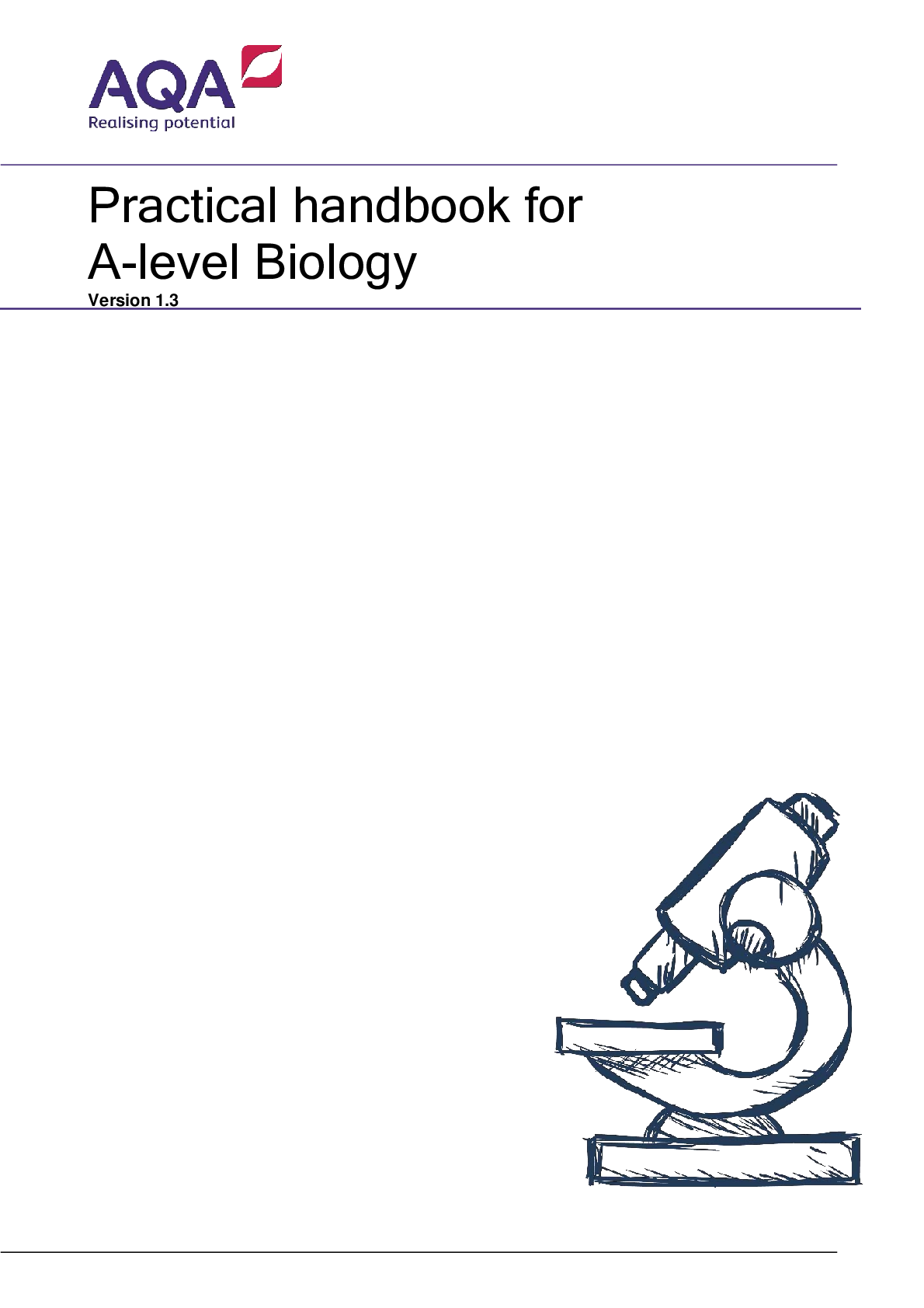 Preview image for AQA Practical handbook For A-level Biology/AQA Practical handbook For A-level Biology 2021/rated A+